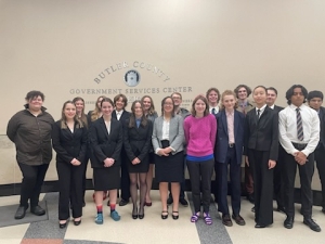 photo of the Mock Trial Team at Districts